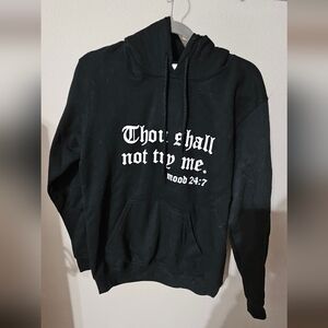 Gildan Black Graphic Hoodie for Men
